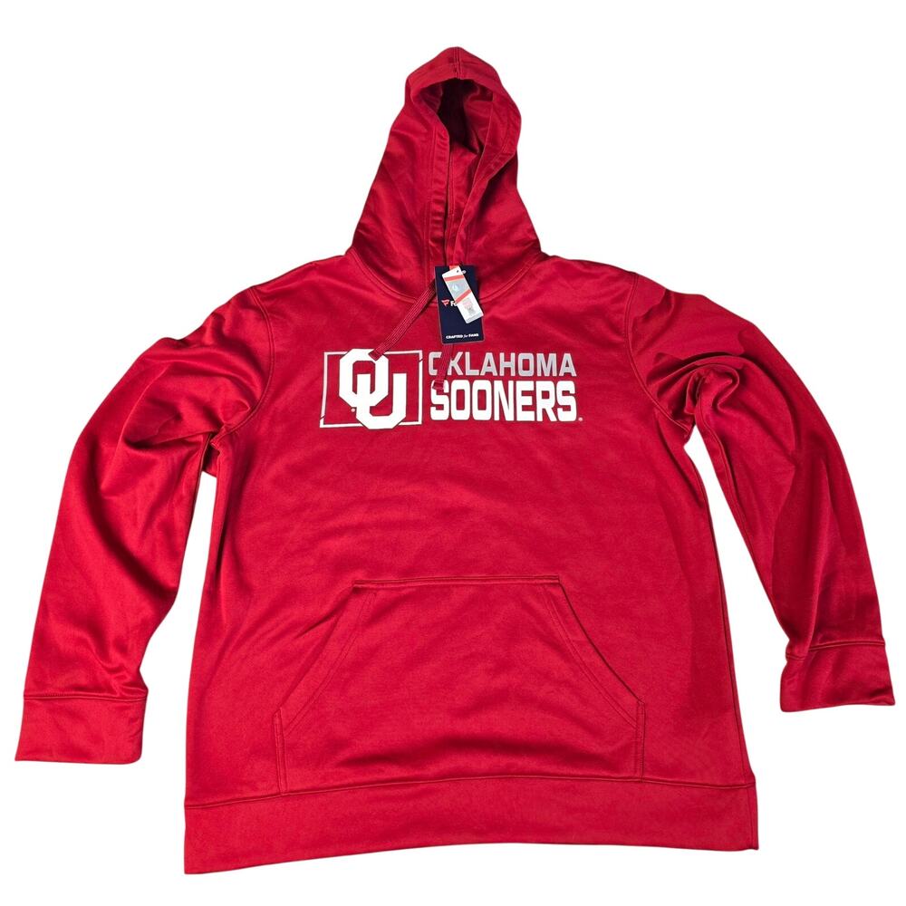 Fanatics Oklahoma Sooners Hoodie Men's Large NWT Red Pullover